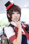 akb48 blazer blouse cosplay hat hinomura_uta school_uniform shinoda_mariko_(cosplay) tie rating:Safe score:0 user:pixymisa