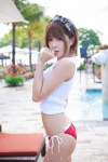 bikini hairbow heo_yun_mi sleeveless_shirt swimsuit rating:Safe score:3 user:mock