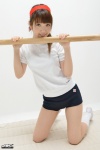 4k-star_056 buruma gym_uniform hairband ponytail shiraishi_mizuho shorts socks tshirt rating:Safe score:0 user:nil!