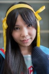 blouse cardigan cosplay hairband hair_ribbon kururu sailor_uniform school_uniform suzumiya_haruhi suzumiya_haruhi_no_yuuutsu rating:Safe score:0 user:pixymisa