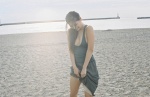 beach cleavage dress dress_lift ocean ponytail wpb_103 yabuki_haruna rating:Safe score:1 user:nil!