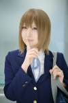 blazer blouse bookbag cosplay hair_clips hirasawa_yui k-on! narihara_riku school_uniform rating:Safe score:1 user:nil!