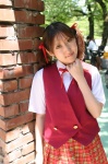cosplay fuuma mahou_sensei_negima! narutaki_fuka school_uniform skirt twintails vest rating:Safe score:0 user:Log