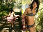 bikini flannel_shirt misaki_ayame open_clothes plaid swimsuit rating:Safe score:1 user:nil!