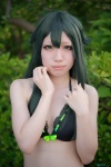 bikini choco cosplay gatchaman_kurauzu green_eyes green_hair swimsuit utsu-tsu rating:Safe score:2 user:pixymisa