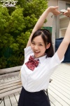 blouse bookbag pleated_skirt ponytail school_uniform shizuka_(ii) skirt rating:Safe score:0 user:nil!