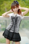 blouse corset cosplay hairbow himemiya_mahore miniskirt original skirt rating:Safe score:3 user:nil!