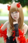 boa camisole cosplay gloves horns nin pitchfork tagme_character tagme_series rating:Safe score:1 user:nil!