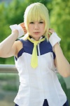 blonde_hair cosplay eco eureka_seven_ao fleur_blanc pleated_skirt skirt sleeveless_blouse rating:Safe score:0 user:nil!