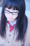 blouse cardigan cosplay glasses original sagiri school_uniform rating:Safe score:1 user:nil!