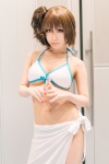 bikini cosplay ichijyou_kazuha meiko sarong side_ponytail swimsuit vocaloid rating:Safe score:1 user:pixymisa