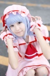 blouse blue_hair cosplay hat miniskirt nagisa_mark-02 remilia_scarlet skirt touhou rating:Safe score:0 user:nil!