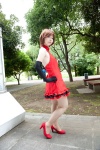 cosplay dress elbow_gloves gloves keyhole meiko pantyhose vocaloid yamane rating:Safe score:1 user:pixymisa