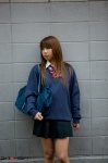 blouse bookbag costume girlz_high natsumi pleated_skirt school_uniform side-b_059 skirt sweater rating:Safe score:1 user:nil!