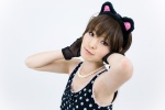 akitsu_honoka animal_ears cat_ears cosplay dress gloves necklace original rating:Safe score:1 user:pixymisa