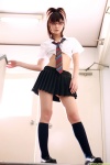 blouse costume croptop dgc_0678 glasses kneesocks midriff nakamura_miu pleated_skirt school_uniform skirt tie rating:Safe score:2 user:nil!