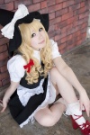 blonde_hair blouse cosplay kirisame_marisa shizuku skirt socks touhou vest witch_hat rating:Safe score:4 user:nil!
