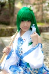 broom cosplay detached_sleeves green_hair kochiya_sanae lenfried miniskirt skirt touhou rating:Safe score:0 user:nil!