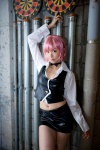 blouse choker cosplay croptop miniskirt pachi-slot_sengen_rio_de_carnival pink_hair rio_rollins_tachibana skirt tachibana_minami vest rating:Safe score:0 user:nil!