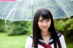 nagai_rina sailor_uniform school_uniform umbrella rating:Safe score:1 user:nil!