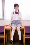blouse hello_project_digital_books_54 kneesocks kusumi_koharu pleated_skirt school_uniform skirt twin_braids rating:Safe score:0 user:nil!