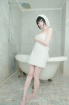barefoot bathroom bathtub celestia_ludenberck cosplay danganronpa kirigiri_to_celestia_san_danganronpa lechat towel rating:Safe score:2 user:nil!
