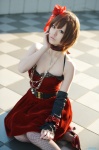 cleavage cosplay dress fishnet_stockings hairband kooki meiko thighhighs vocaloid rating:Safe score:2 user:nil!