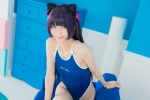 animal_ears cat_ears cosplay gokou_ruri kuro_neko_o_kigae_suru mike one-piece_swimsuit ore_no_imouto_ga_konna_ni_kawaii_wake_ga_nai purple_hair swimsuit rating:Safe score:1 user:nil!