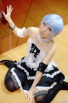 ayanami_rei blue_hair chains choker corset cosplay hana miniskirt neon_genesis_evangelion skirt thighhighs zettai_ryouiki rating:Safe score:0 user:nil!