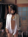 bikini blouse cleavage kumada_youko open_clothes swimsuit rating:Safe score:0 user:nil!