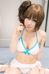 bikini cleavage cosplay ichijyou_kazuha meiko sarong side_ponytail swimsuit vocaloid rating:Safe score:0 user:pixymisa