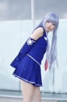 aika_shiki aoki_hagane_no_arpeggio blue_hair cosplay detached_sleeves iona pleated_skirt sailor_uniform school_uniform skirt rating:Safe score:0 user:nil!