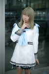 blonde_hair cosplay hazuki_minami kneesocks oretachi_ni_tsubasa_wa_nai sailor_dress school_uniform tamaizumi_hiyoko rating:Safe score:0 user:nil!