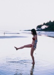 barefoot beach bikini blouse ocean ogura_yuuko open_clothes swimsuit wet ys_web_061 rating:Safe score:0 user:nil!