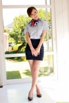 blouse dgc_0880 flight_attendant miniskirt sakurai_mari scarf skirt rating:Safe score:0 user:nil!