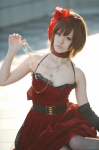 cosplay dress fishnet_stockings hairband kooki meiko thighhighs vocaloid rating:Safe score:2 user:nil!