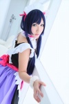 apron cosplay dress hairband love_collector_nozomi love_live!_school_idol_project maid maid_uniform purple_hair saku toujou_nozomi twintails rating:Safe score:0 user:nil!