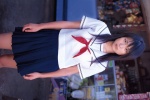 1_or_8 blouse costume kawamura_yukie miniskirt pleated_skirt sailor_uniform school_uniform skirt rating:Safe score:0 user:nil!