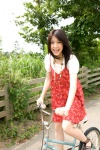 bicycle blouse cherry_blossom dress fukuda_saki rating:Safe score:0 user:nil!