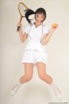 hamada_yuri pleated_skirt polo side_ponytail skirt socks tennis_racket rating:Safe score:0 user:nil!