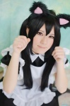 animal_ears apron cat_ears cosplay dress k-on! maid maid_uniform nakano_azusa nora twintails rating:Safe score:1 user:nil!