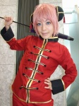 chinese_clothes cosplay gintama hair_pods kagura pink_hair umbrella yu_kaname rating:Safe score:0 user:nil!