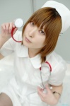 cosplay dress fishnet_pantyhose narihara_riku nurse nurse_cap nurse_uniform original pantyhose stethoscope rating:Safe score:0 user:nil!
