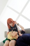 blonde_hair blouse bowtie cosplay masamune nanami_haruka_(uta_no_prince-sama) orange_hair pleated_skirt polo_shirt sho_kurusu skirt uta_no_prince-sama vest yuzuri_kikuchi rating:Safe score:0 user:pixymisa