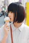 blouse eating hashimoto_ai_(ii) ice_cream rating:Safe score:1 user:msgundam2