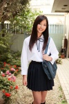 blouse bookbag costume dgc_0815 kneesocks murakami_yuri pleated_skirt school_uniform skirt rating:Safe score:0 user:nil!