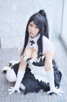 cleavage cosplay dress elbow_gloves gloves mamu ponytail tagme_character tagme_series thighhighs white_legwear rating:Safe score:0 user:nil!