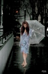 cardigan dress miss_actress_96 rain tatsumi_natsuko umbrella rating:Safe score:0 user:nil!