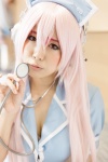 cosplay nitro_super_sonic nurse nurse_cap nurse_uniform pink_eyes pink_hair stethoscope super_soniko tarou rating:Safe score:0 user:pixymisa