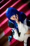 bernkastel blue_hair bows cosplay dress garters kara tail thighhighs umineko_no_naku_koro_ni zettai_ryouiki rating:Safe score:0 user:pixymisa